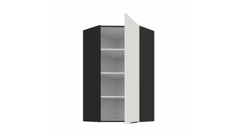 ARIA WH/BL 60x60 GN-108 1F 45° pakabinama kampinė spintelė