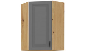 STILO 60x60 GN-108 1F (45°) Dustgrey artisan pakabinama kampinė spintelė