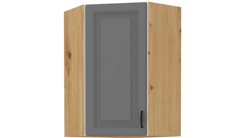 STILO 60x60 GN-108 1F (45°) Dustgrey artisan pakabinama kampinė spintelė
