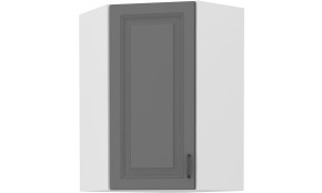 STILO 60x60 GN-108 1F (45°) Dustgrey balta pakabinama kampinė spintelė