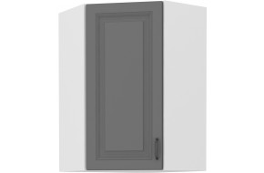 STILO 60x60 GN-108 1F (45°) Dustgrey balta pakabinama kampinė spintelė