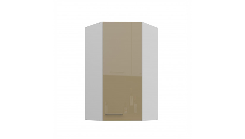 LARA 60x60 GN-108 1F (45°) cappuccino pakabinama kampinė spintelė