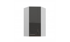 LARA 60x60 GN-108 1F (45°) grey pakabinama kampinė spintelė