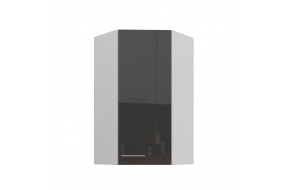 LARA 60x60 GN-108 1F (45°) grey pakabinama kampinė spintelė