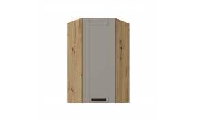 LUNA 60x60 GN-108 1F (45°) Claygrey Artisan pakabinama kampinė spintelė