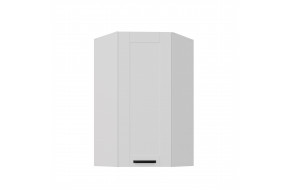 LUNA 60x60 GN-108 1F (45°) Balta Balta pakabinama kampinė spintelė