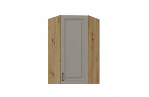 STILO 60x60 GN-108 1F (45°) Claygrey artisan pakabinama kampinė spintelė