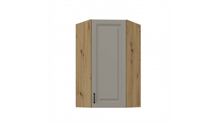 STILO 60x60 GN-108 1F (45°) Claygrey artisan pakabinama kampinė spintelė
