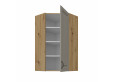 STILO 60x60 GN-108 1F (45°) Claygrey artisan pakabinama kampinė spintelė