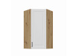 STILO 60x60 GN-108 1F (45°) artisan balta pakabinama kampinė spintelė