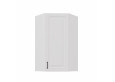 STILO 60x60 GN-108 1F (45°) Balta Balta pakabinama kampinė spintelė