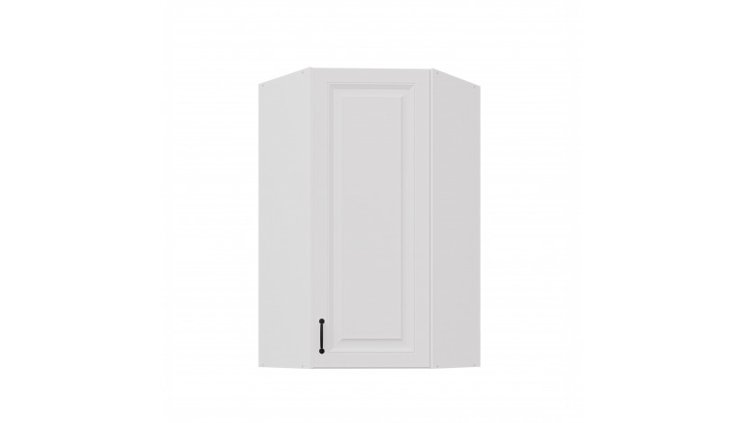 STILO 60x60 GN-108 1F (45°) Balta Balta pakabinama kampinė spintelė
