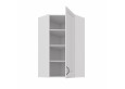 STILO 60x60 GN-108 1F (45°) Balta Balta pakabinama kampinė spintelė