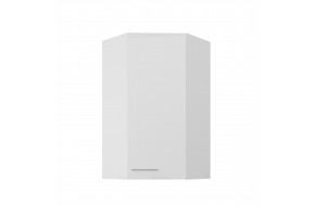 LARA 60x60 GN-108 1F (45°) balta pakabinama kampinė spintelė