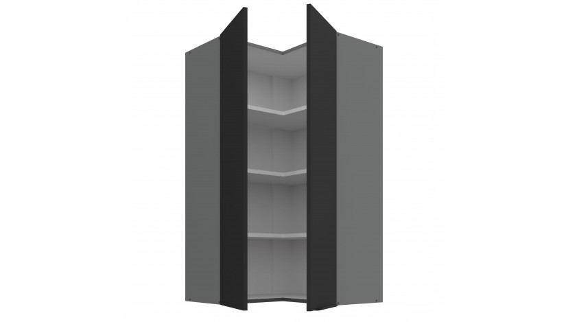 ARIA BL/ANT 60x60 GN-108 2F 90° pakabinama kampinė spintelė