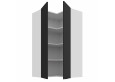 ARIA BL/WH 60x60 GN-108 2F 90° pakabinama kampinė spintelė