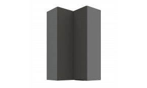 ARIA GR/ANT 60x60 GN-108 2F 90° pakabinama kampinė spintelė