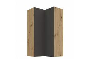 ARIA GR/AR 60x60 GN-108 2F 90° pakabinama kampinė spintelė
