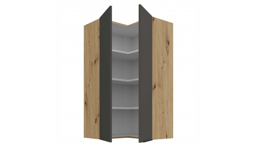 ARIA GR/AR 60x60 GN-108 2F 90° pakabinama kampinė spintelė