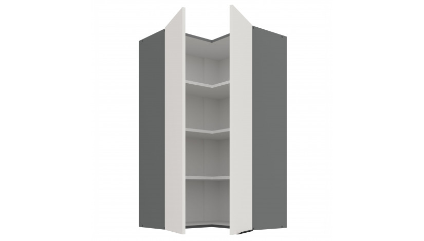 ARIA WH/ANT 60x60 GN-108 2F 90° pakabinama kampinė spintelė