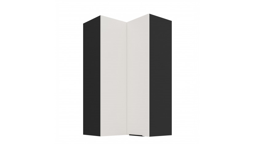 ARIA WH/BL 60x60 GN-108 2F 90° pakabinama kampinė spintelė