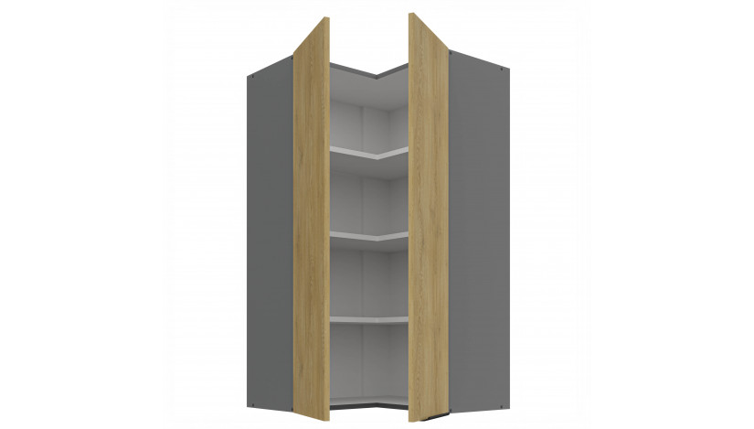 CREMONA ANT 60x60 GN-108 2F 90° pakabinama kampinė spintelė
