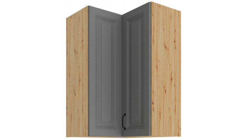 STILO 60x60 GN-108 2F (90°) Dustgrey artisan pakabinama kampinė spintelė