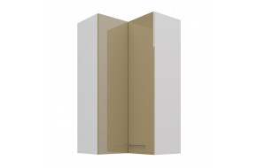 LARA 60x60 GN-108 2F (90°) cappuccino pakabinama kampinė spintelė