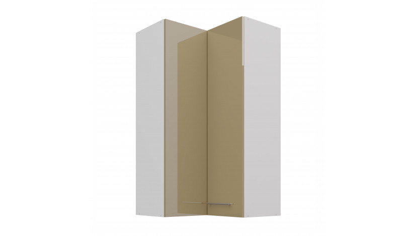 LARA 60x60 GN-108 2F (90°) cappuccino pakabinama kampinė spintelė