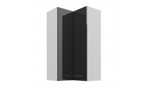 LARA 60x60 GN-108 2F (90°) grey pakabinama kampinė spintelė