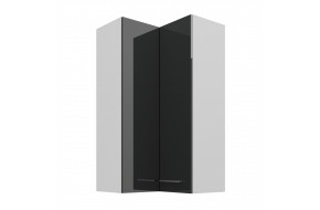 LARA 60x60 GN-108 2F (90°) grey pakabinama kampinė spintelė