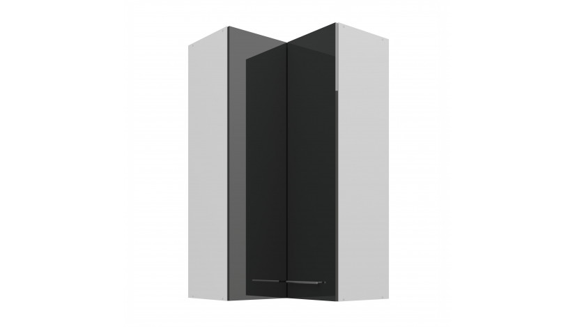 LARA 60x60 GN-108 2F (90°) grey pakabinama kampinė spintelė