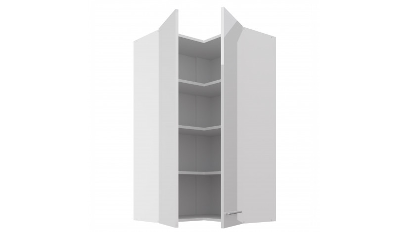 LARA 60x60 GN-108 2F (90°) balta pakabinama kampinė spintelė