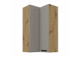 LUNA 60x60 GN-108 2F (90°) Claygrey Artisan pakabinama kampinė spintelė