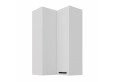 LUNA 60x60 GN-108 2F (90°) Balta Balta pakabinama kampinė spintelė