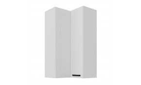 LUNA 60x60 GN-108 2F (90°) Balta Balta pakabinama kampinė spintelė