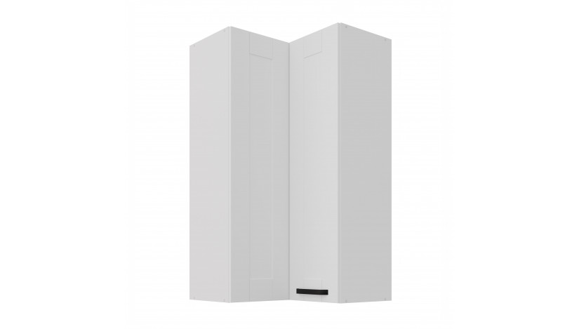 LUNA 60x60 GN-108 2F (90°) Balta Balta pakabinama kampinė spintelė