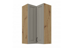 STILO 60x60 GN-108 2F (90°) Claygrey artisan pakabinama kampinė spintelė