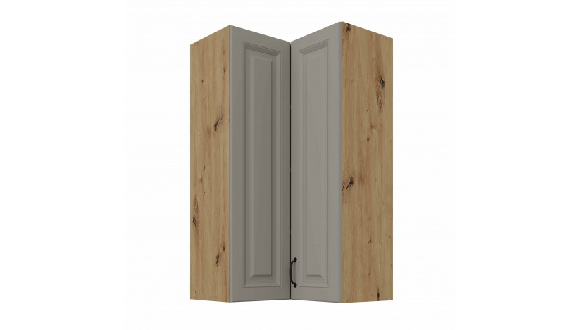 STILO 60x60 GN-108 2F (90°) Claygrey artisan pakabinama kampinė spintelė