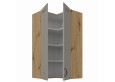 STILO 60x60 GN-108 2F (90°) Claygrey artisan pakabinama kampinė spintelė