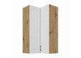STILO 60x60 GN-108 2F (90°) artisan balta pakabinama kampinė spintelė