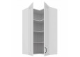 STILO 60x60 GN-108 2F (90°) Balta Balta pakabinama kampinė spintelė