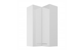LARA 60x60 GN-108 2F (90°) balta pakabinama kampinė spintelė