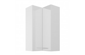 LARA 60x60 GN-108 2F (90°) balta pakabinama kampinė spintelė