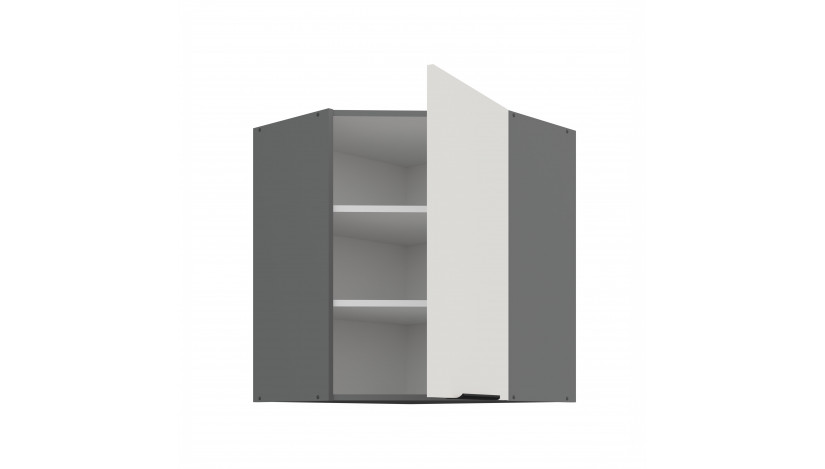 ARIA WH/ANT 60x60 GN-72 1F 45° pakabinama kampinė spintelė