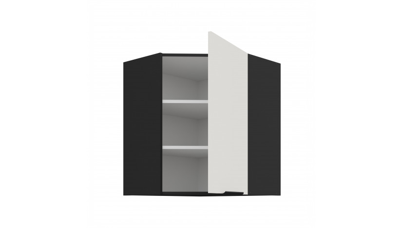 ARIA WH/BL 60x60 GN-72 1F 45° pakabinama kampinė spintelė