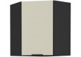 ARONA 60x60 GN-72 1F 45° Pakabinama Kampinė Spintelė juoda