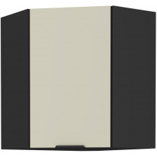 ARONA 60x60 GN-72 1F 45° Pakabinama Kampinė Spintelė juoda