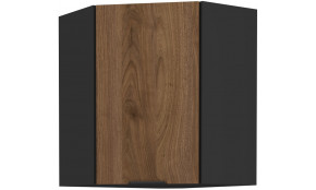 MONZA 60x60 GN-72 1F 45° Pakabinama Kampinė Spintelė juoda