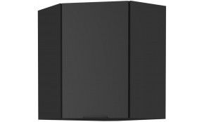 SIENA 60x60 GN-72 1F 45° Pakabinama Kampinė Spintelė juoda